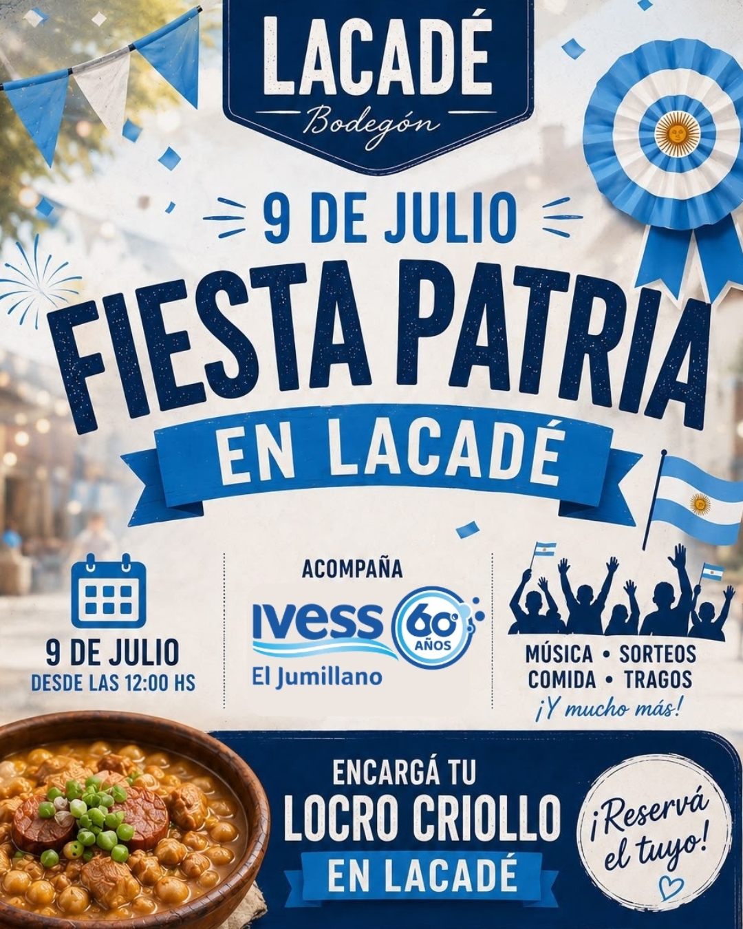 Ivess El Jumillano celebra el 9 de Julio junto al Bodegón LACADÉ